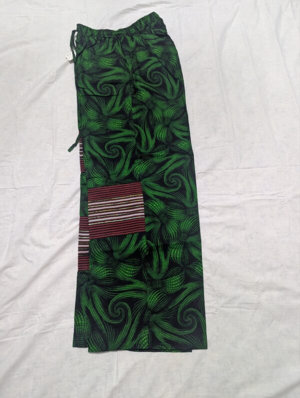 Ankara with aso oke pant