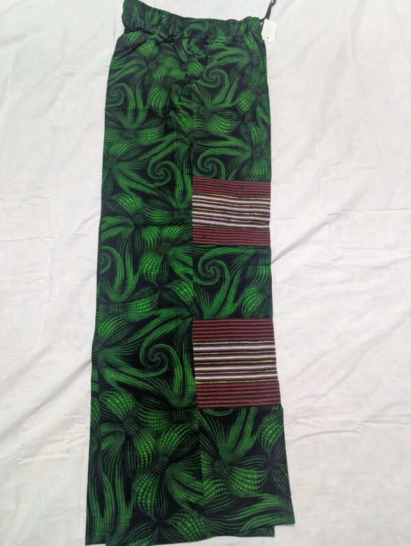 Ankara with aso oke pant