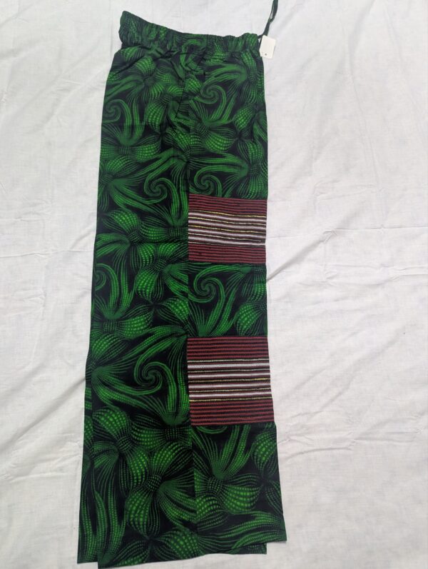 Ankara with aso oke pant