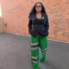 Ankara with aso oke pant