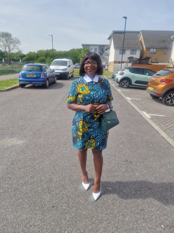 Adeola Ankara shift dress