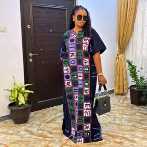 Agbeke Alphabet Ankara Kaftan