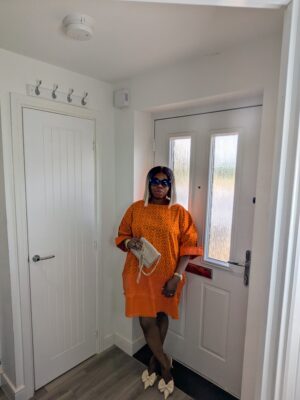 Agbeke Ankara  and Aso-oke Shift Dress