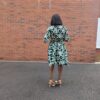 Agbeke Ankara Snatched Back Shirt Dress