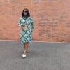 Agbeke Ankara Snatched Back Shirt Dress