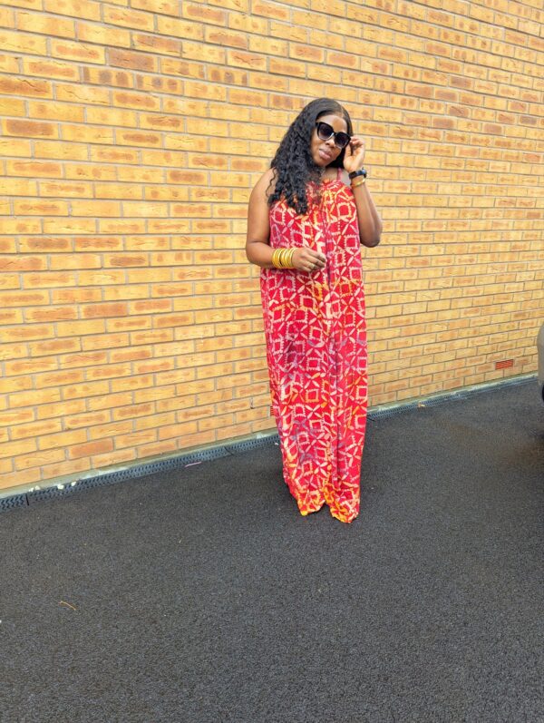 Multicoloured 2 Piece (Dress and Kimono)