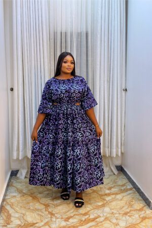 Agbeke Ankara Flay Dress