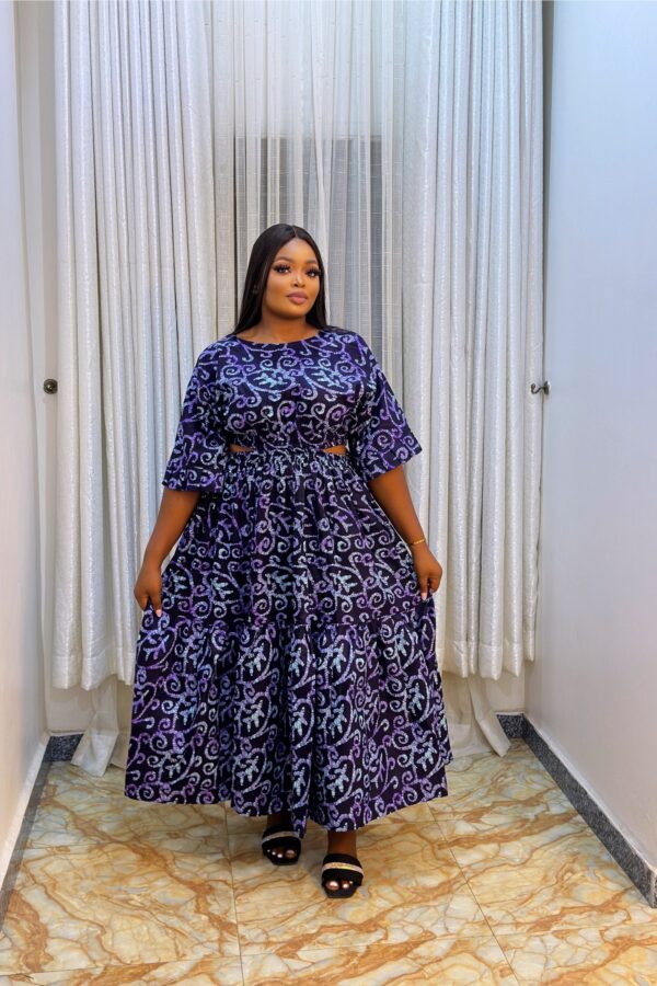 Agbeke Ankara Flay Dress