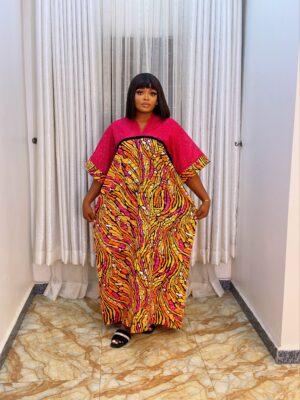 Agbeke Ankara and Dry Lace Bubu Combo