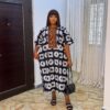 Agbeke Ankara and Aso-oke Mid-Kaftan