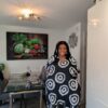Linda Ankara Black and white 2 Tone Kaftan