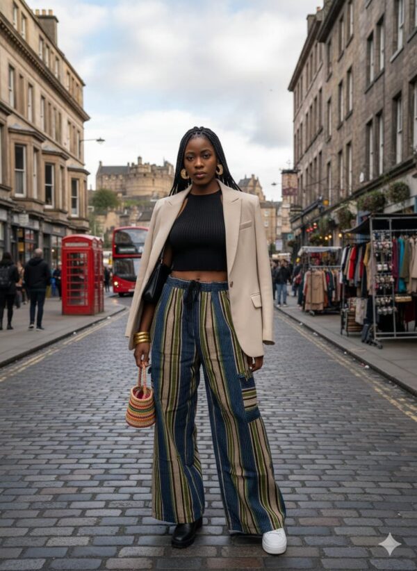 Agbeke Aso Oke Cargo Trousers