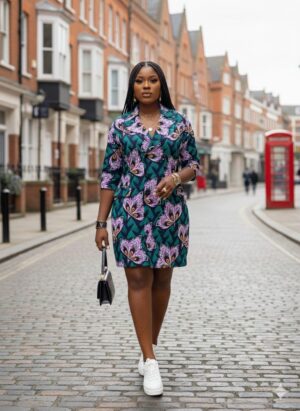 Agbeke Ankara Blazer Dress