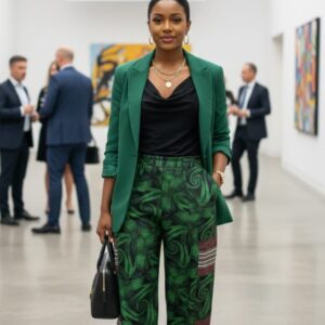 Agbeke Ankara with Àso-oke