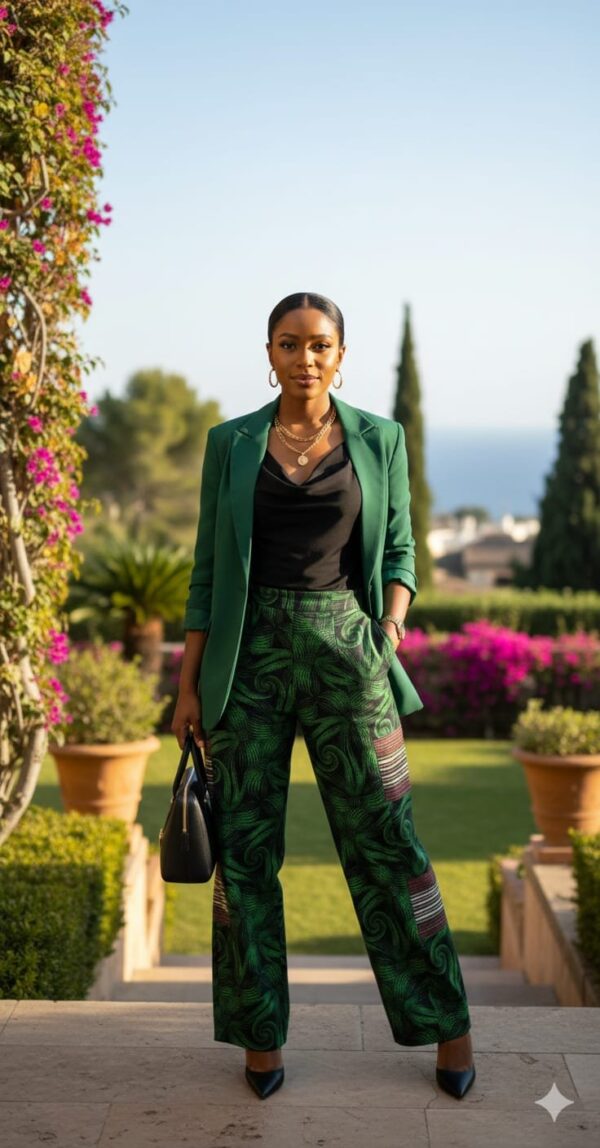 Agbeke Ankara with Àso-oke