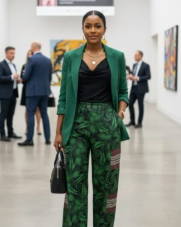 Agbeke Ankara with Àso-oke