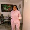 Agbeke Crepe 2 Piece Trouser Set (Pink)