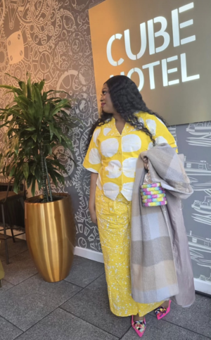 Agbeke Adire 2 Piece Trouser Set (Yellow)