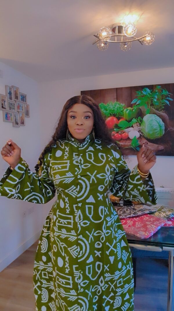 Katie Shirt Dress (Green)