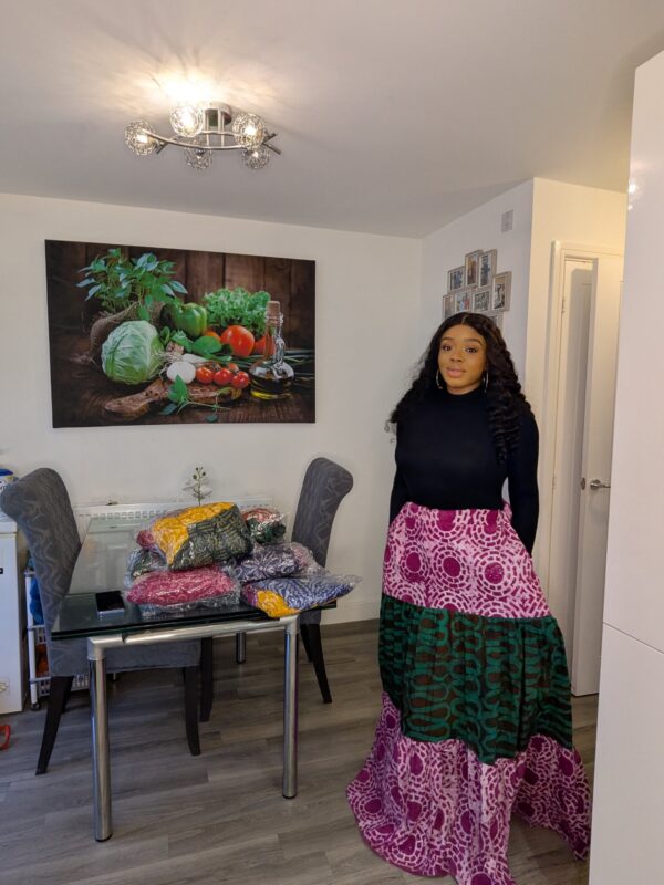 Agbeke Adire Caribbean skirt
Could be any mixed with colours