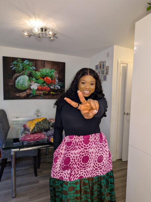Agbeke Adire Caribbean skirt
Could be any mixed with colours