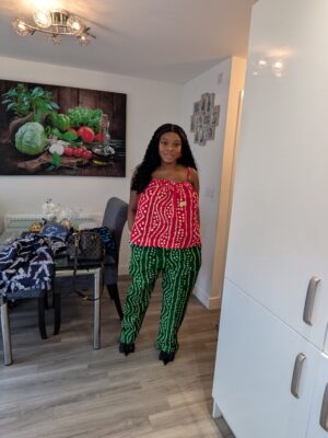 Eyiwumi Ankara Red and Green Set