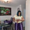 Oyin Aso-oke Short (Purple)
