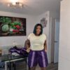 Oyin Aso-oke Short (Purple)