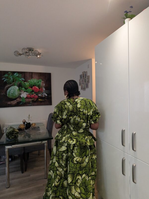 Abisola Ankara 2 piece set (olive green)