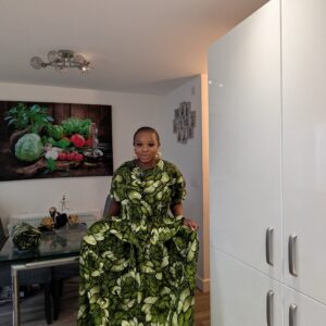 Abisola Ankara 2 piece set (olive green)