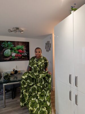 Abisola Ankara 2 piece set (olive green)