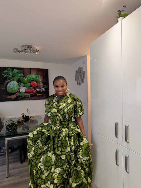 Abisola Ankara 2 piece set (olive green)