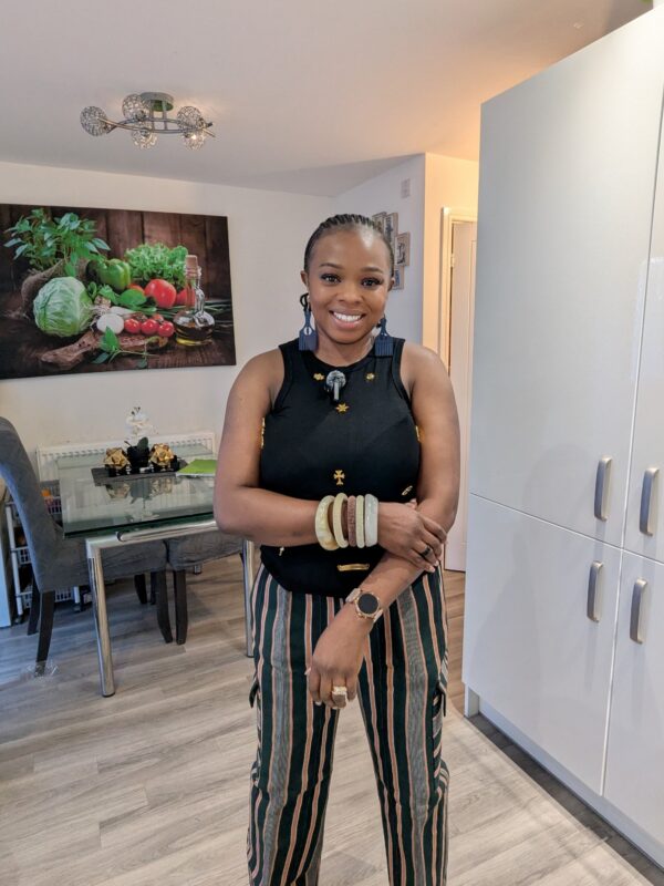 Adeola Aso-oke Cargo Pant  (Green)