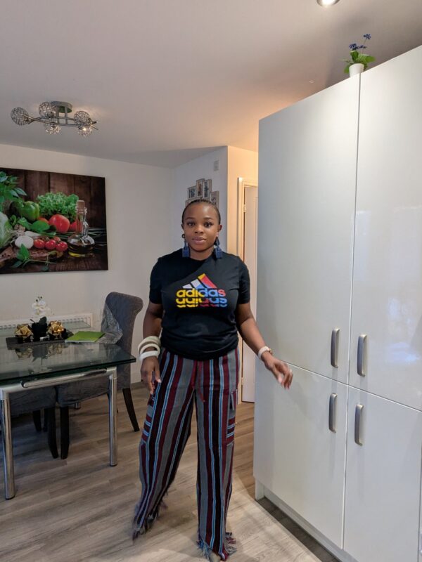 Adeola Aso-oke Cargo Pant (Wine)