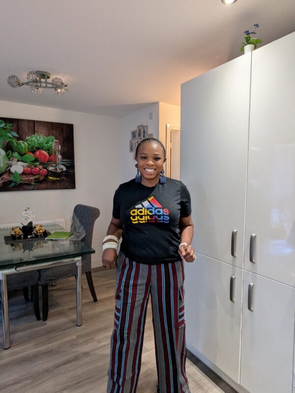Adeola Aso-oke Cargo Pant (Wine)