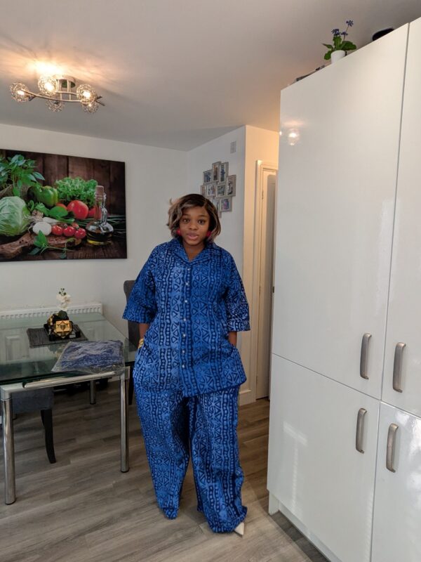 2026/08/1001722480-scaled.jpg Oge Adire Cotton 2 Piece Shirt Set
Fit up to size 24