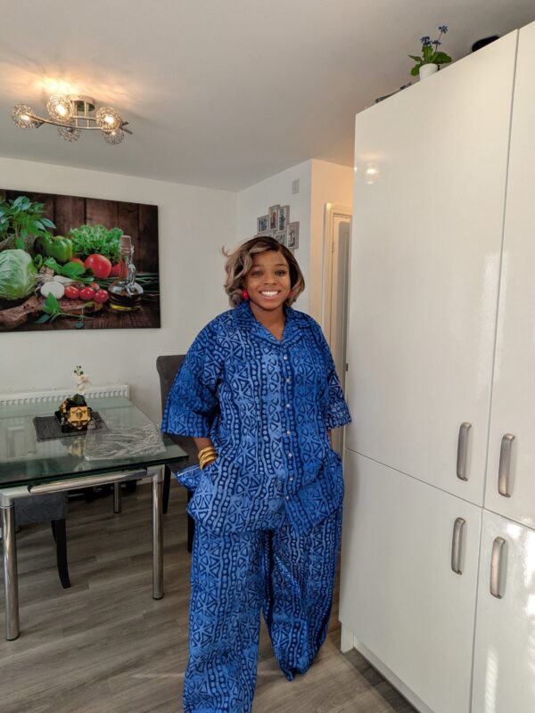 2026/08/1001722496-scaled.jpg Oge Adire Cotton 2 Piece Shirt Set
Fit up to size 24
