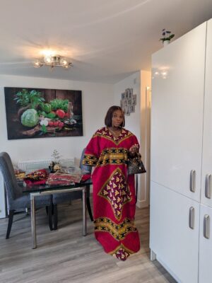 2026/09/1001833394.jpg Adaeze Vintage Normal Shape Ankara Bubu
Comes with a head scarf