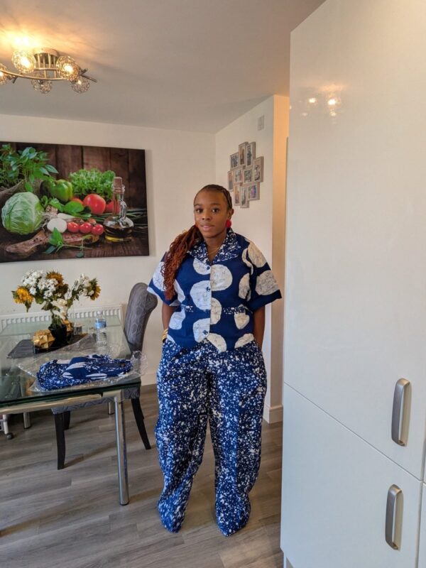 2026/09/1001833489.jpg Bola Adire 2 Piece Trouser Set (blue)