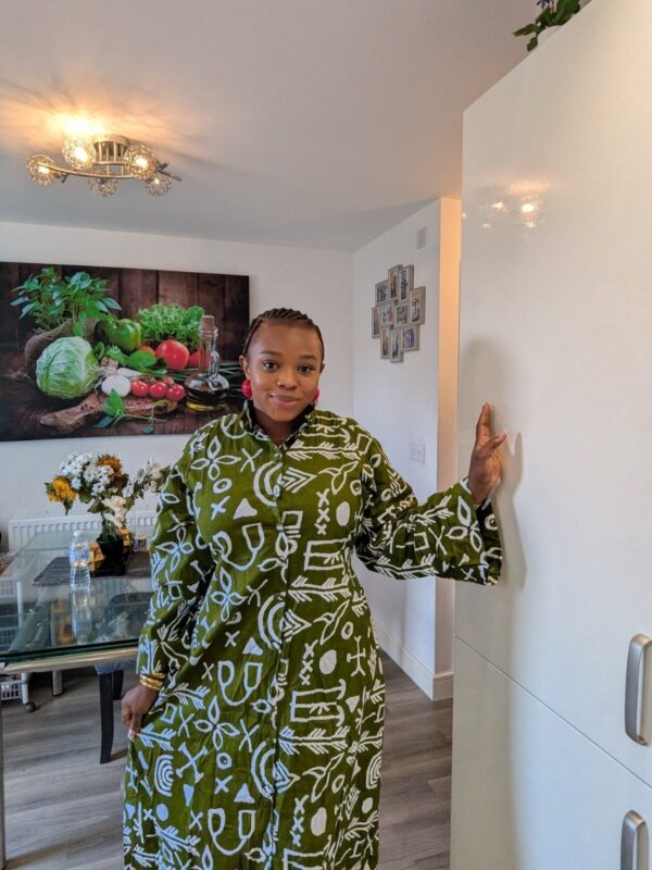 2026/09/1001833511.jpg Katie Olive Adire shirt Dress
